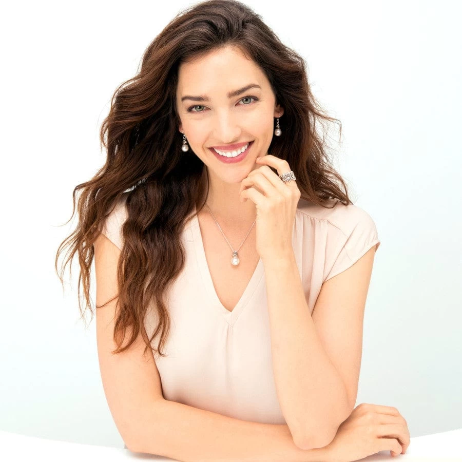 Alcazar Pearl Drop French Wire Earrings 4 Alcazar Pearl Drop French Wire Earrings - Image 2