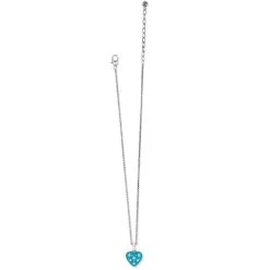 Amore Shades Joy Heart Necklace -Jewelry Charm Deals Store amore shades joy heart necklace silver blues 2