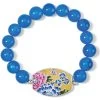 Blossom Hill Garden Stretch Bracelet -Jewelry Charm Deals Store blossom hill garden stretch bracelet silver blue 0 2012ed4d 1fa0 4c9f 9064 3447be96c50f