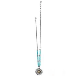 Daisy Dee Turquoise Necklace -Jewelry Charm Deals Store daisy dee turquoise necklace silver turquoise 2