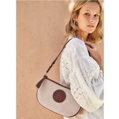 Edee Canvas Shoulderbag -Jewelry Charm Deals Store edee canvas shoulderbag whisky stone 3