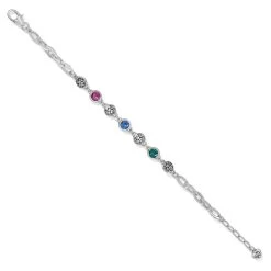 Elora Gems Dots Soft Bracelet -Jewelry Charm Deals Store elora gems dots soft bracelet silver multi 1 dd4b4921 1b0c 4713 896a 505cbbb15323