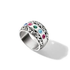 Jewelry Charm Deals Store -Jewelry Charm Deals Store elora gems ring silver multi 1