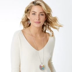 Enchanted Garden Convertible Reversible Necklace -Jewelry Charm Deals Store enchanted garden convertible reversible necklace silver multi 3 c166fd76 893e 4b10 a4cc 97c1bf8580e0