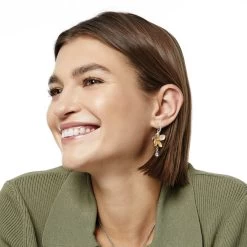 Jewelry Charm Deals Store -Jewelry Charm Deals Store everbloom shine french wire earrings silver gold 1