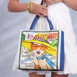 Fashionista Santorini Medium Tote -Jewelry Charm Deals Store fashionista santorini medium tote multi 3