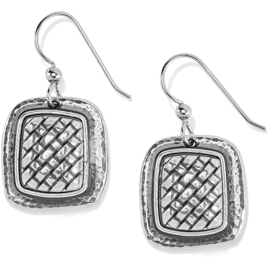 Ferrara Artisan Square French Wire Earrings 3 Ferrara Artisan Square French Wire Earrings