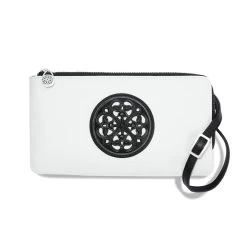 Ferrara Duet Zip Pouch -Jewelry Charm Deals Store ferrara duet zip pouch black white 0
