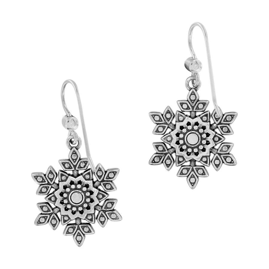 Glint Snowflake French Wire Earrings 4 Glint Snowflake French Wire Earrings - Image 2