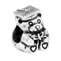 Grad Bear Bead -Jewelry Charm Deals Store grad bear bead silver 3 67011edd c062 4969 80c8 a71435cfaab3