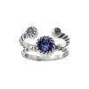 Halo Duo Ring -Jewelry Charm Deals Store halo duo ring silver tanzanite 0 1b7088f4 d713 45ac 8106 9f51c8c3e18c