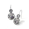 Halo French Wire Earrings 1 Halo French Wire Earrings -Jewelry Charm Deals Store halo french wire earrings silver tanzanite 0
