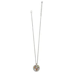 Halo Gems Necklace -Jewelry Charm Deals Store halo gems necklace silver multi 2