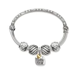Heart Of Gold Charm Bangle