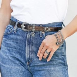 Hearts Reversible Belt -Jewelry Charm Deals Store hearts reversible belt black chocolate 4