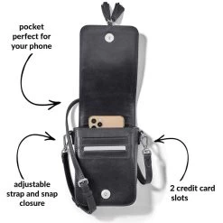 Ilia Mini Flap Cross Body Bag -Jewelry Charm Deals Store ilia mini flap cross body bag black 1