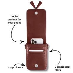 Ilia Mini Flap Cross Body Bag -Jewelry Charm Deals Store ilia mini flap cross body bag garnet 1