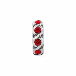 Infinity Spacer -Jewelry Charm Deals Store infinity spacer silver red 0