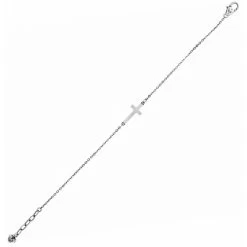 Inner Shine Cross Anklet -Jewelry Charm Deals Store inner shine cross anklet silver 2