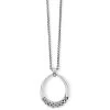 Interlok Braid Drop Necklace -Jewelry Charm Deals Store interlok braid drop necklace silver 0