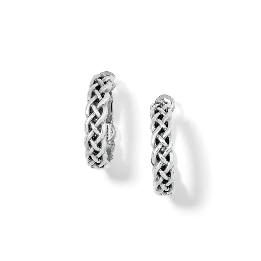 Interlok Braid Small Hoop Earrings 3 Interlok Braid Small Hoop Earrings