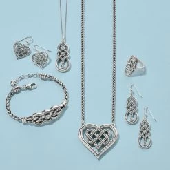 Interlok Crossing Hearts Necklace -Jewelry Charm Deals Store interlok crossing hearts necklace silver 2 19250adc 5ad7 4d9b 9d36 9ace799a8b22