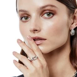 Interlok Harmony Ring -Jewelry Charm Deals Store interlok harmony ring silver 2