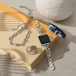 Interlok Harmony Watch Band -Jewelry Charm Deals Store interlok harmony watch band silver 2