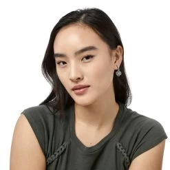 Interlok Petite Post Drop Earrings -Jewelry Charm Deals Store interlok petite post drop earrings silver 3