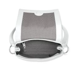 Jazz Medium Flap Bag -Jewelry Charm Deals Store jazz medium flap bag white 1