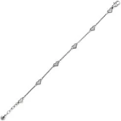 Kiss & Tell Anklet -Jewelry Charm Deals Store kiss tell anklet silver 2