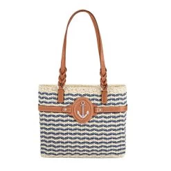 Magnolia Straw Tote