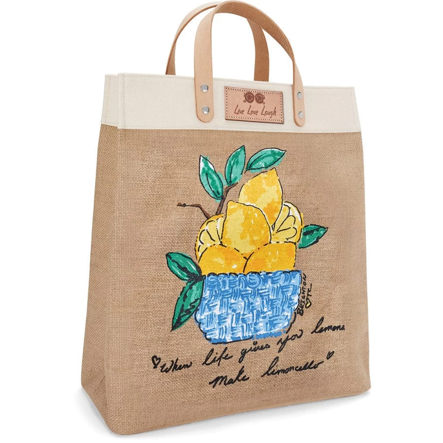 Main Squeeze Burlap Tote 3 Main Squeeze Burlap Tote