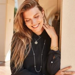 Meridian Two Tone Long Necklace -Jewelry Charm Deals Store meridian two tone long necklace silver gold 2 d09b0214 2ea3 46fc a952 3fabb25abc1f