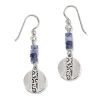 Mingle Shores Beaded Disc French Wire Earrings 1 Mingle Shores Beaded Disc French Wire Earrings -Jewelry Charm Deals Store mingle shores beaded disc french wire earrings silver blue 0