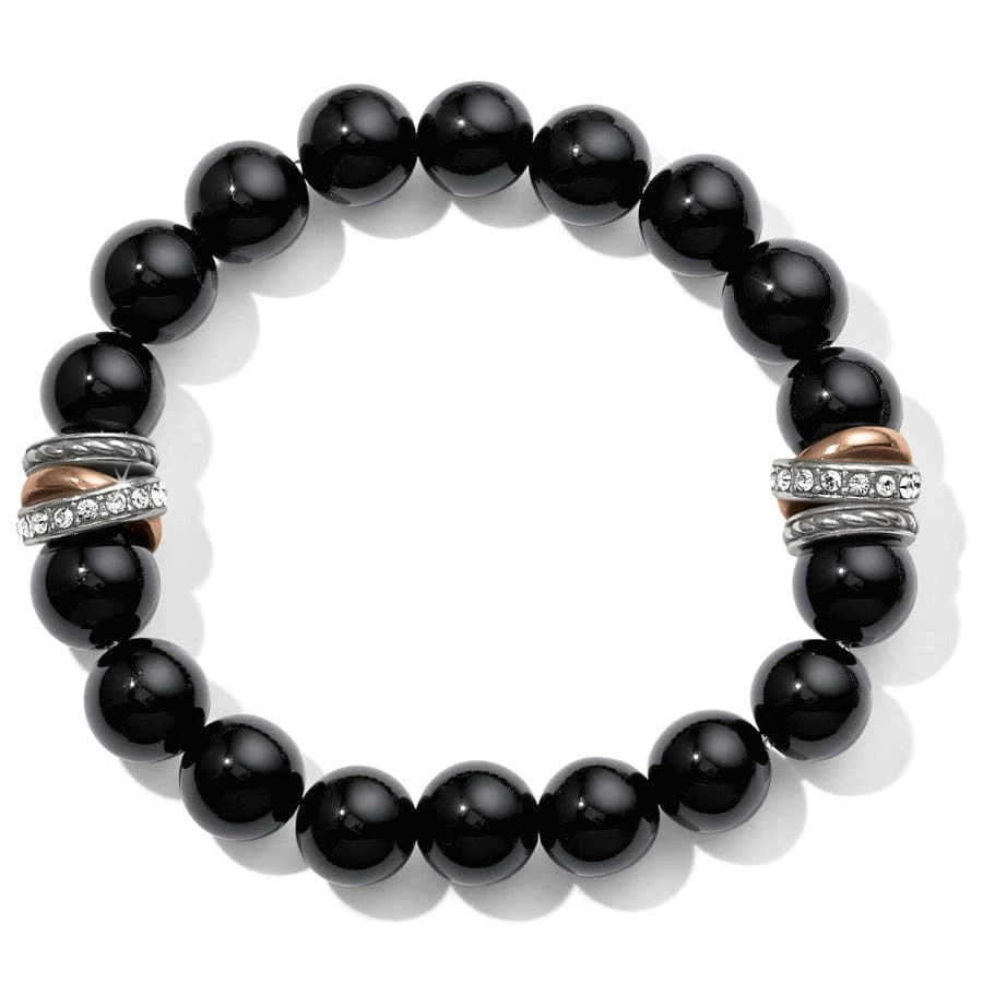 Neptune's Rings Black Agate Stretch Bracelet 3 Neptune's Rings Black Agate Stretch Bracelet