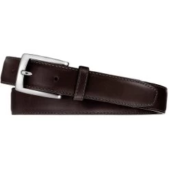 Norton Dress Satin Buckle Belt -Jewelry Charm Deals Store norton dress satin buckle belt dark brown 0