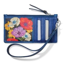 Painted Poppies Card Pouch -Jewelry Charm Deals Store painted poppies card pouch multi 2 3f014054 7ea5 4974 a623 d0b053a55eb8