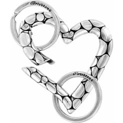 Pebble Heart Valet Key Fob -Jewelry Charm Deals Store pebble heart valet key fob silver 2 b2f70e78 4e21 4e78 932c 7674fa9686b5