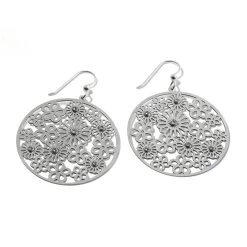 Posey Disc French Wire Earrings -Jewelry Charm Deals Store posey disc french wire earrings silver 1 67248c08 808d 4dc0 ae02 c7f1639b33be