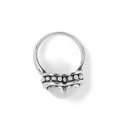 Pretty Tough Bold Heart Ring -Jewelry Charm Deals Store pretty tough bold heart ring silver 1