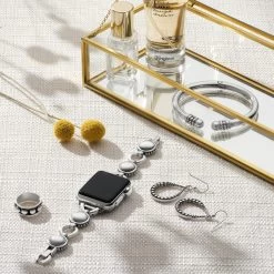 Pretty Tough Bold Watch Band -Jewelry Charm Deals Store pretty tough bold watch band silver 2