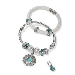 Pueblo Medallion Charm -Jewelry Charm Deals Store pueblo medallion charm silver blue 2