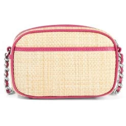 Rosie Straw Camera Bag -Jewelry Charm Deals Store rosie straw camera bag natural orchid 2