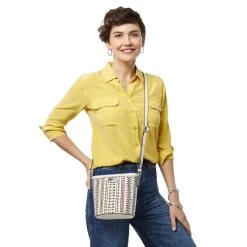 Sevilla Isadora Small Bucket Bag -Jewelry Charm Deals Store sevilla isadora small bucket bag white multi 3