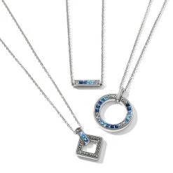 Spectrum Light Bar Necklace -Jewelry Charm Deals Store spectrum light bar necklace silver blues 2