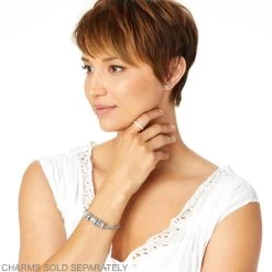 Stardust Thin Stopper Bead -Jewelry Charm Deals Store stardust thin stopper bead silver 2