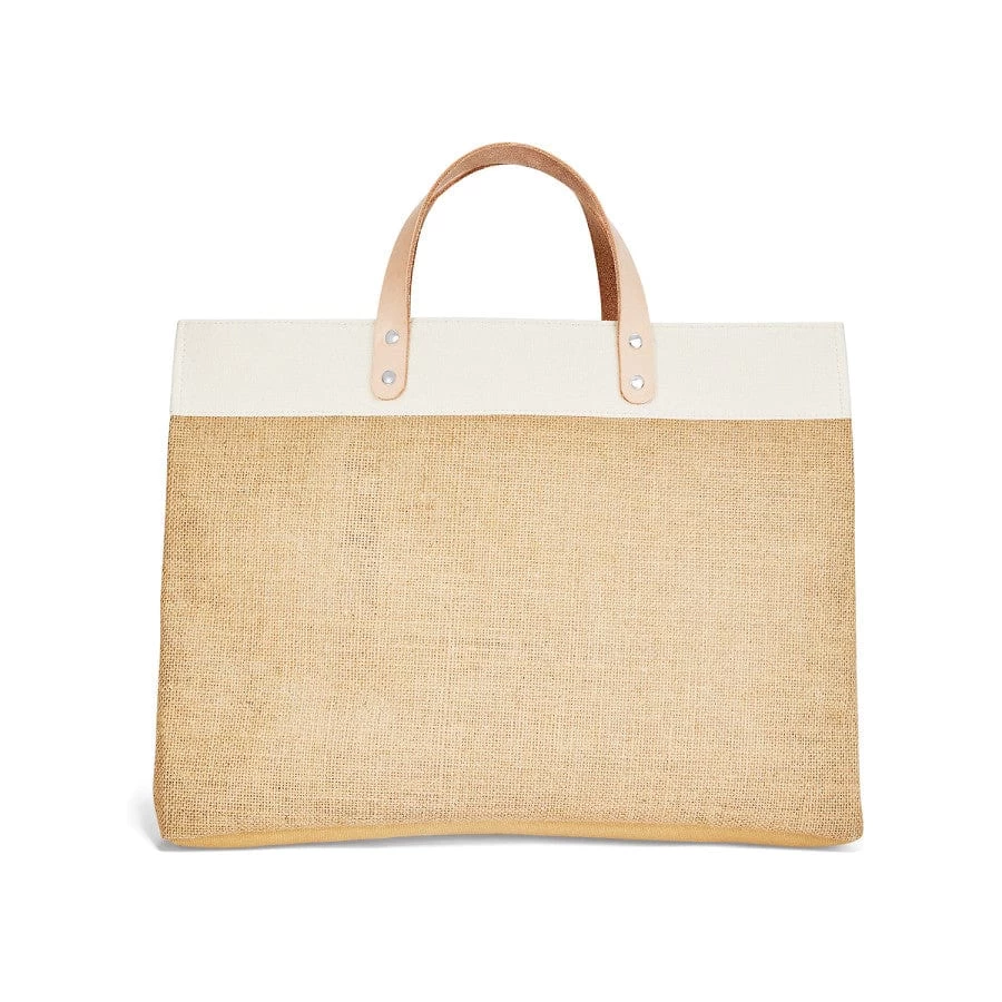The Picnic East West Burlap Tote 6 The Picnic East West Burlap Tote - Image 4
